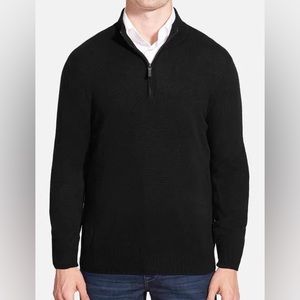 Nordstrom Cashmere Quarter Zip Pullover Sweater | size Medium